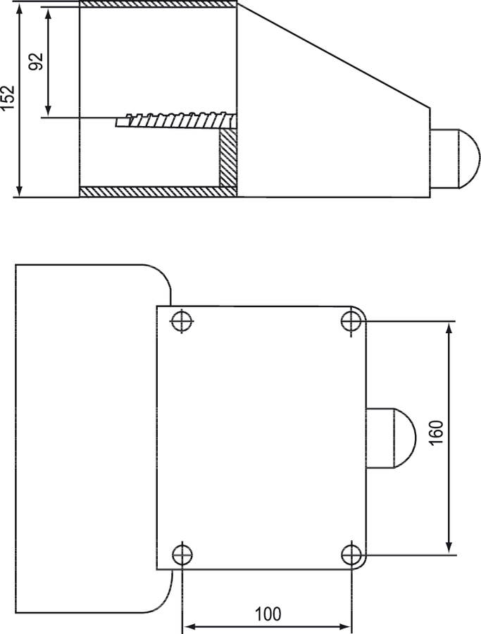 Foot switch FS\602 - Dimensions